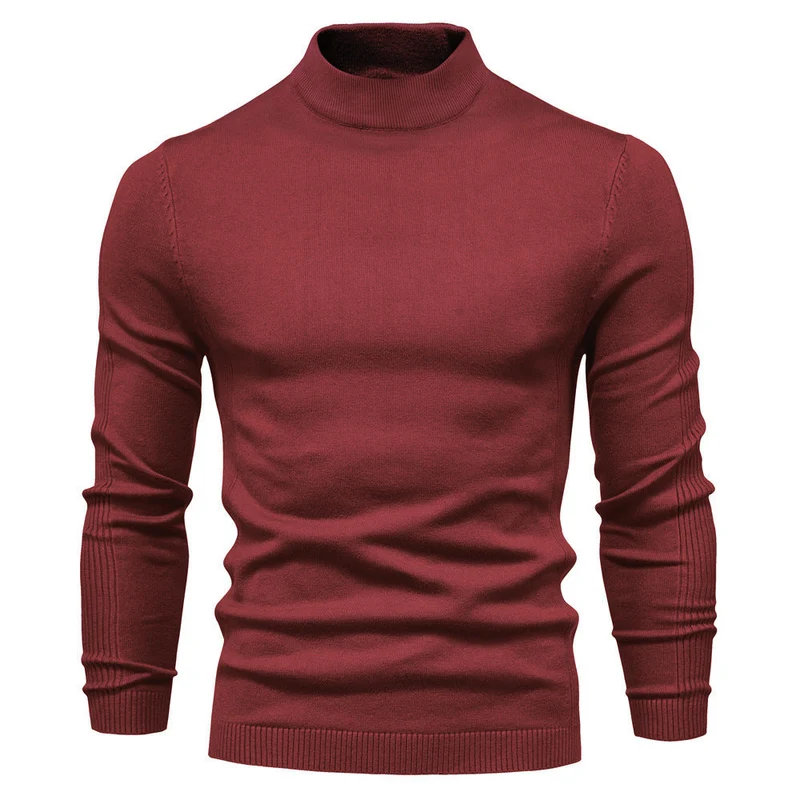 Herren stilvoller Rollkragenpullover aus weicher Merinowolle Nord Taschen