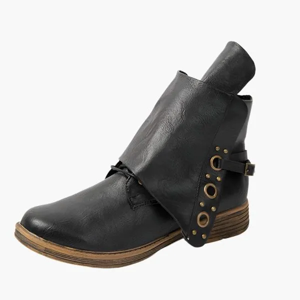 Bequeme Rutschfest Seitenreißverschluss Stiefelette - Vittorelli
