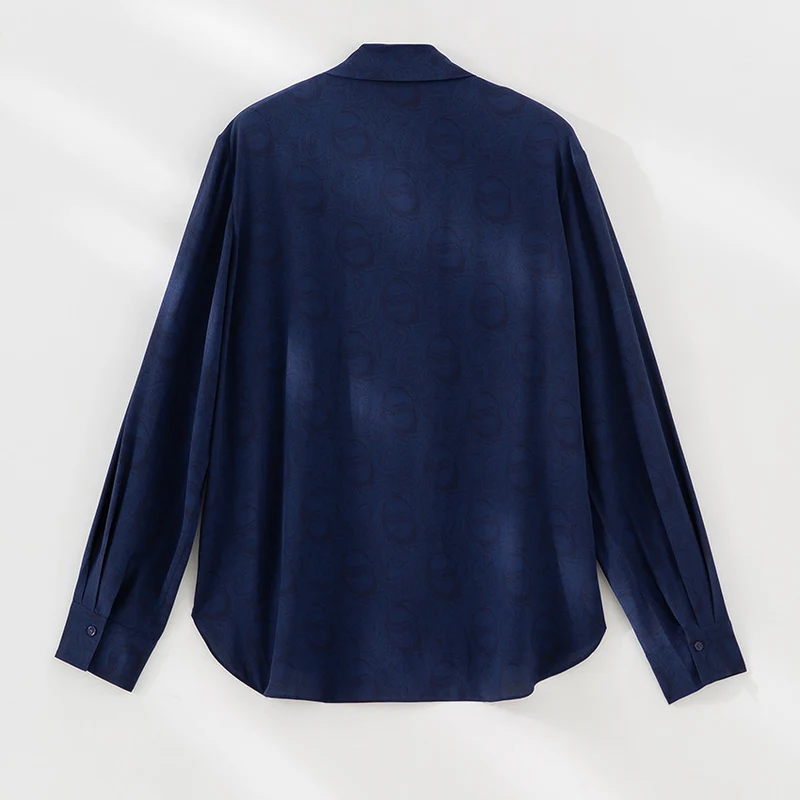 Damen Bluse mit Schleifenkragen und dezenter Jacquardstruktur Nord Taschen