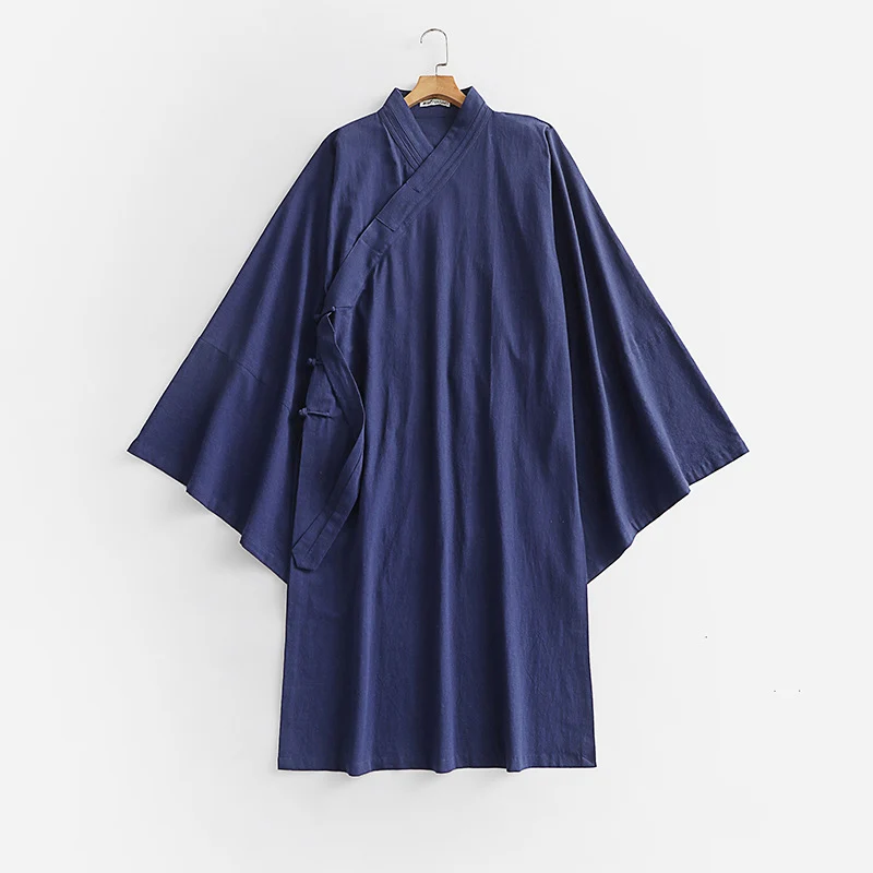 Unisex Oversize Kimono-Mantel mit weitem Ärmel und asymmetrischer Wickelvorderseite Nord Taschen