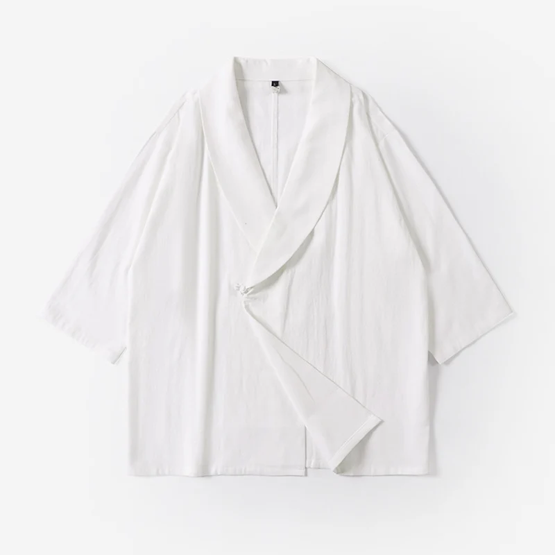Unisex Oversize-Kimono-Jacke mit Schalkragen und Wickelverschluss Nord Taschen