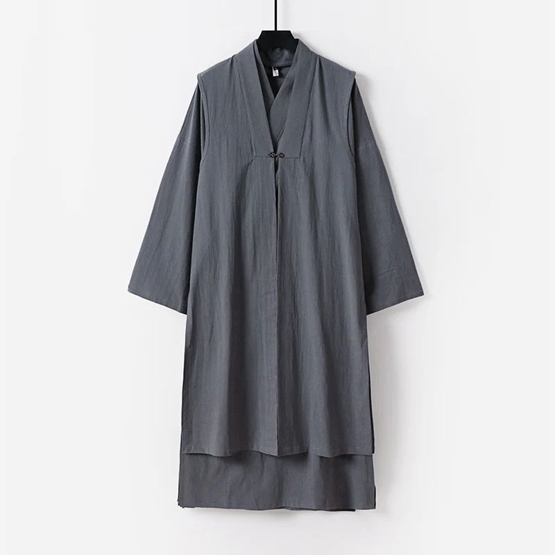 Unisex Langer Oversize-Kimono‑Mantel mit dezentem Knebelverschluss und weiter Silhouette Nord Taschen