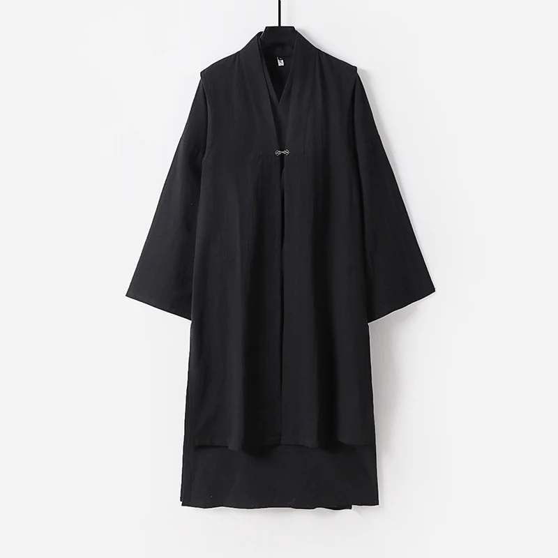 Unisex Langer Oversize-Kimono‑Mantel mit dezentem Knebelverschluss und weiter Silhouette Nord Taschen