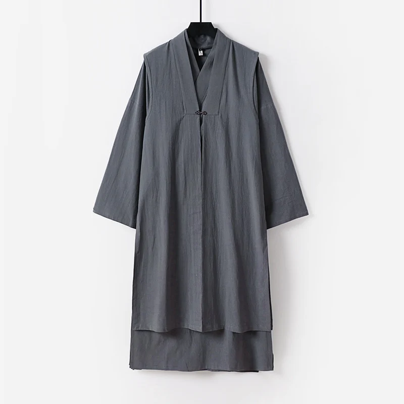 Unisex Langer Oversize-Kimono‑Mantel mit dezentem Knebelverschluss und weiter Silhouette Nord Taschen