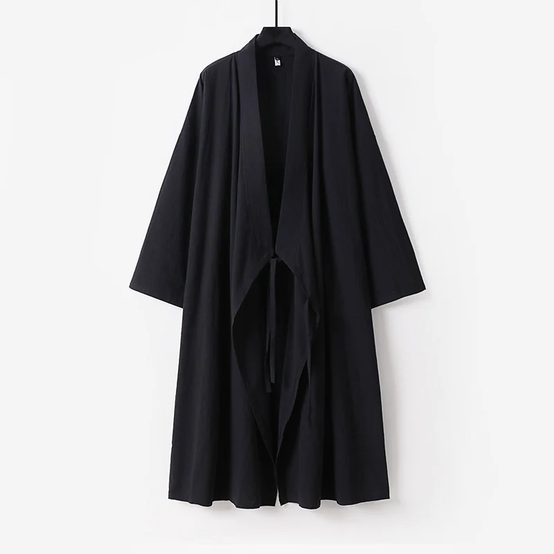 Unisex Langer Kimono-Mantel mit Bindeband, weitem Schnitt und minimalistischer Silhouette Nord Taschen