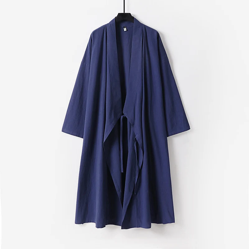 Unisex Langer Kimono-Mantel mit Bindeband, weitem Schnitt und minimalistischer Silhouette Nord Taschen