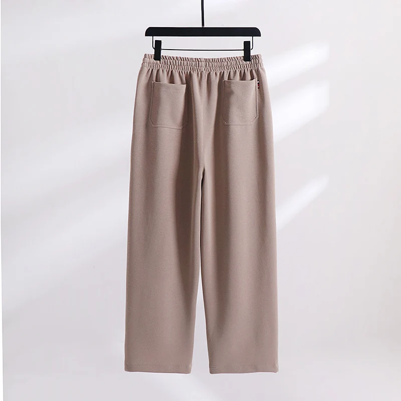 Unisex Gefütterte Fleece-Jogginghose mit elastischem Bund Kordelzug und schmalem Knöchelbündchen Nord Taschen
