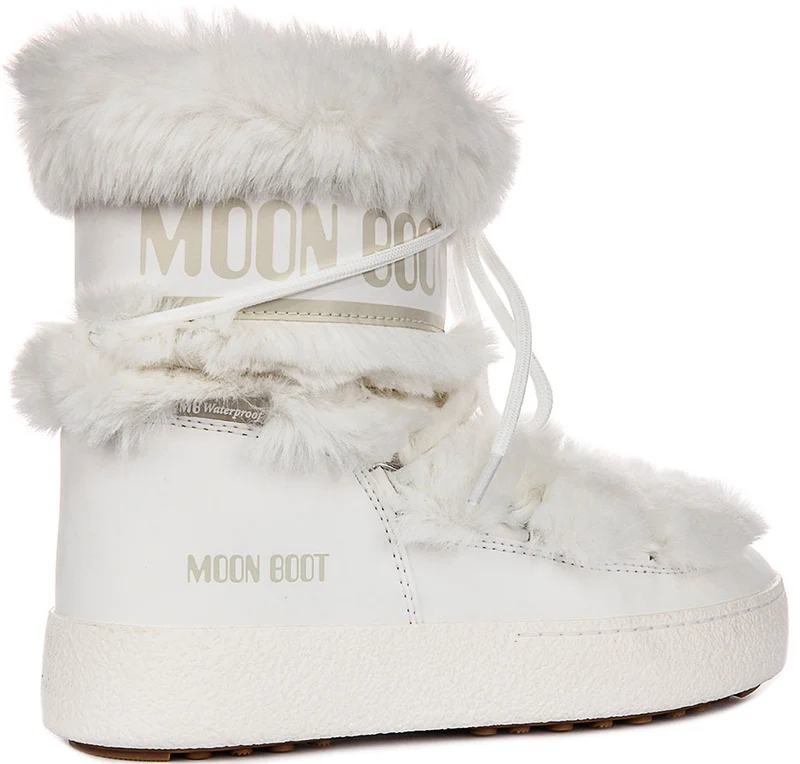 Moon Boot LTRACK Low Fur In White For Women