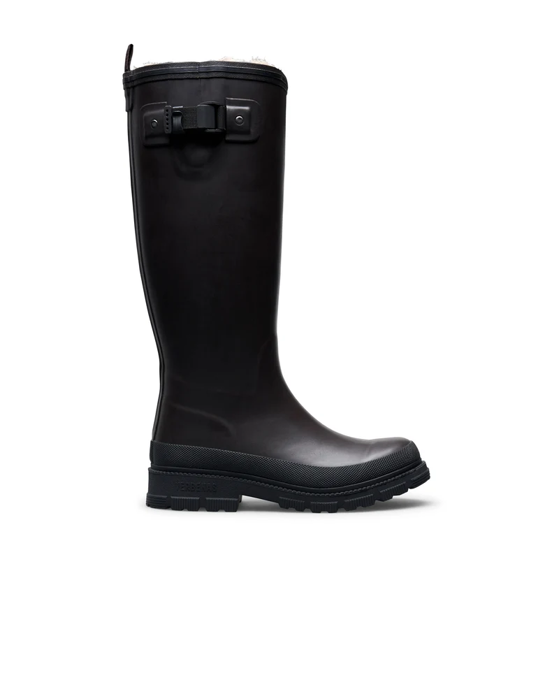 Bota de Agua Lili Fur Smooth Brown/Black