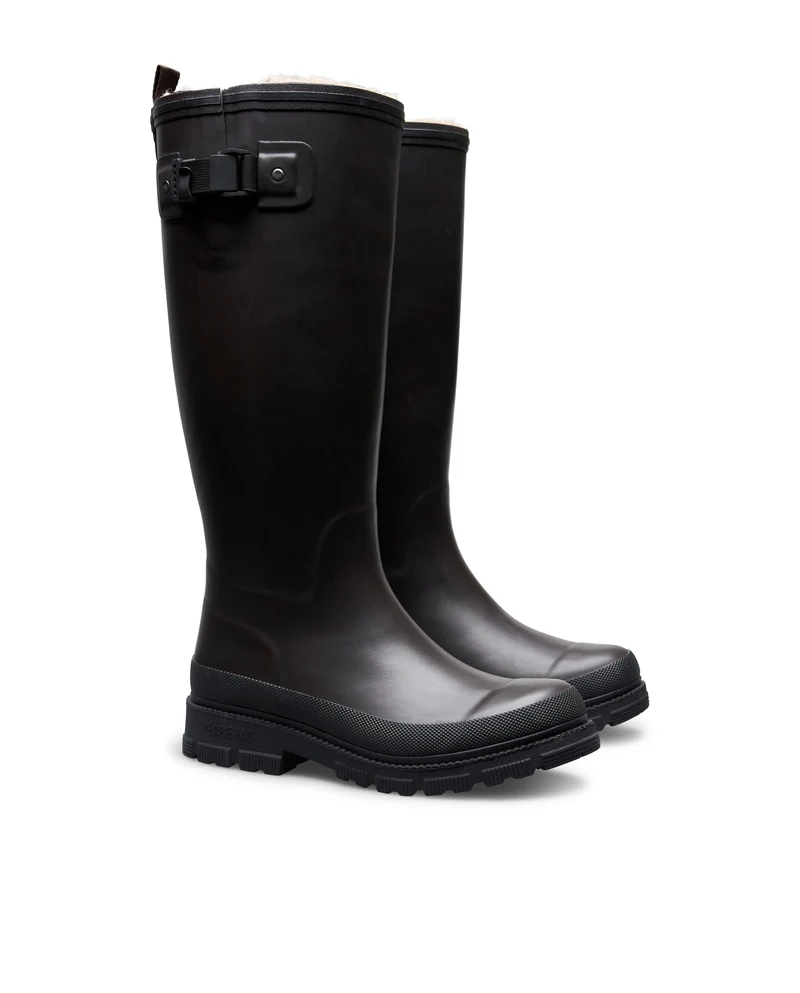 Bota de Agua Lili Fur Smooth Brown/Black