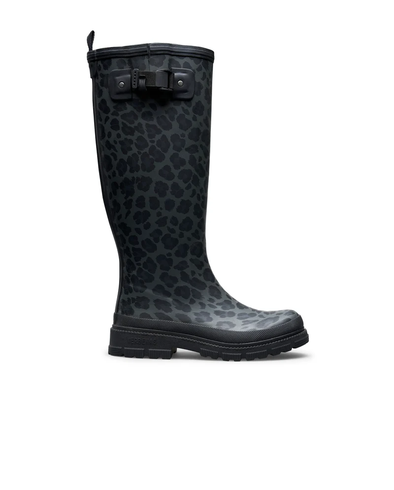 Bota de Agua Lili Smooth Animal Black Leo/Black