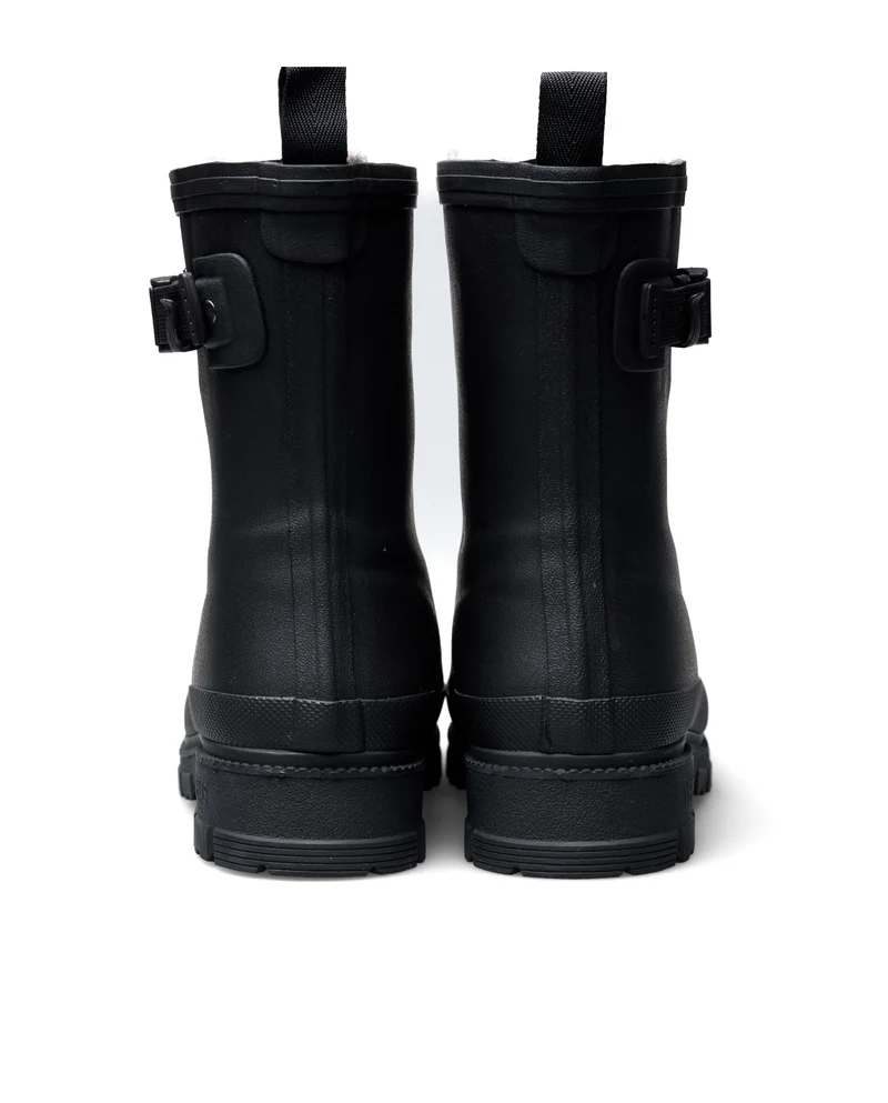 Bota de Agua Lina Fur Smooth Black/Black