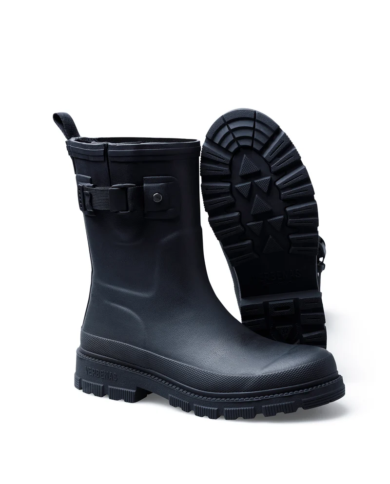Bota de Agua Lina Smooth Black/Black
