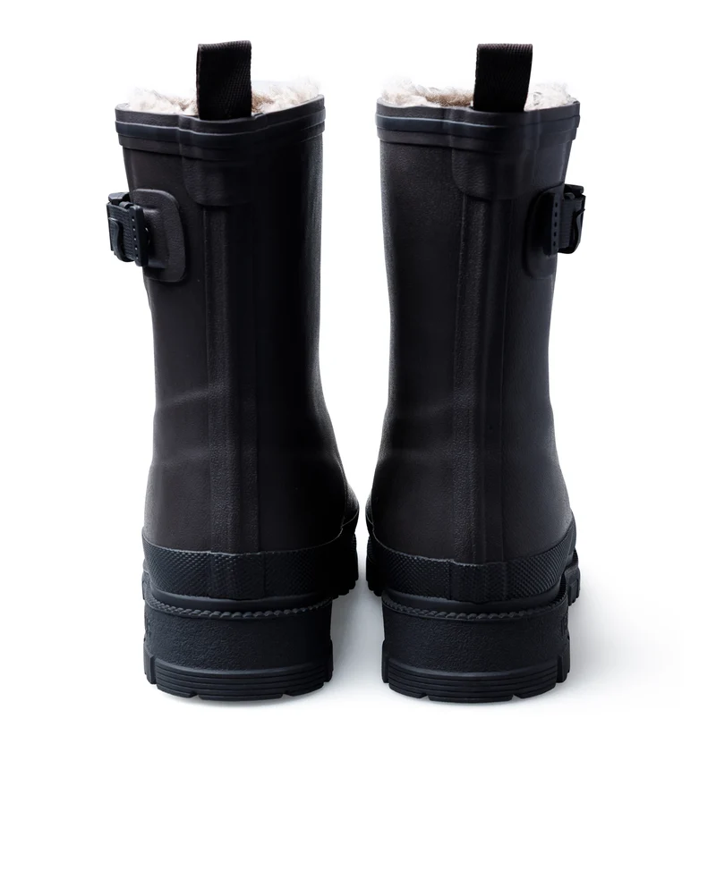 Bota de Agua Lina Fur Smooth Brown/Black