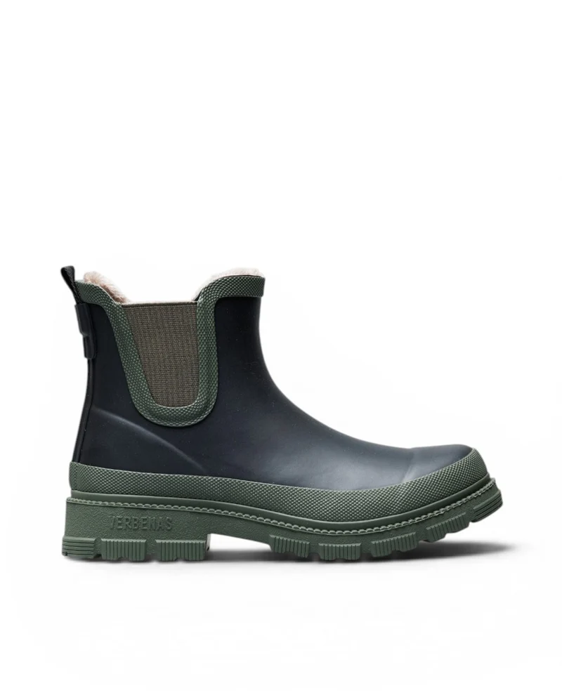 Bota de Agua Lua Fur Smooth Black/Kaki