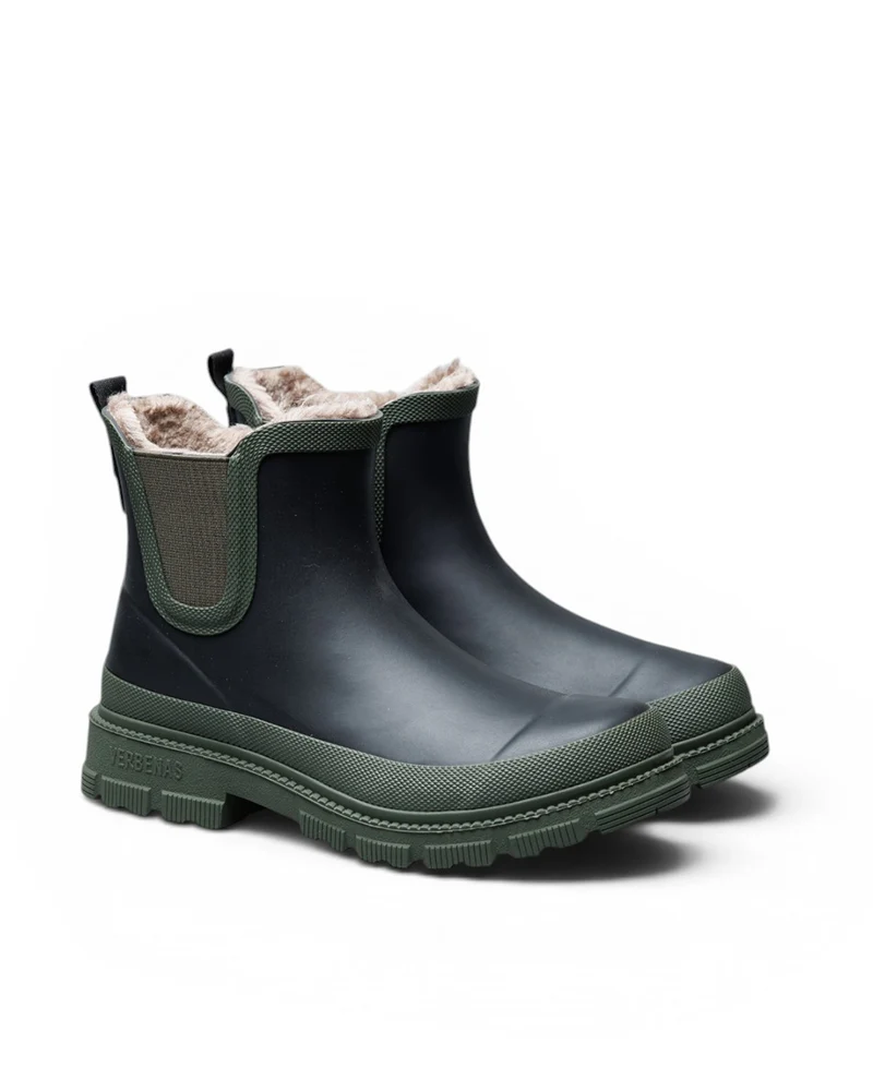 Bota de Agua Lua Fur Smooth Black/Kaki