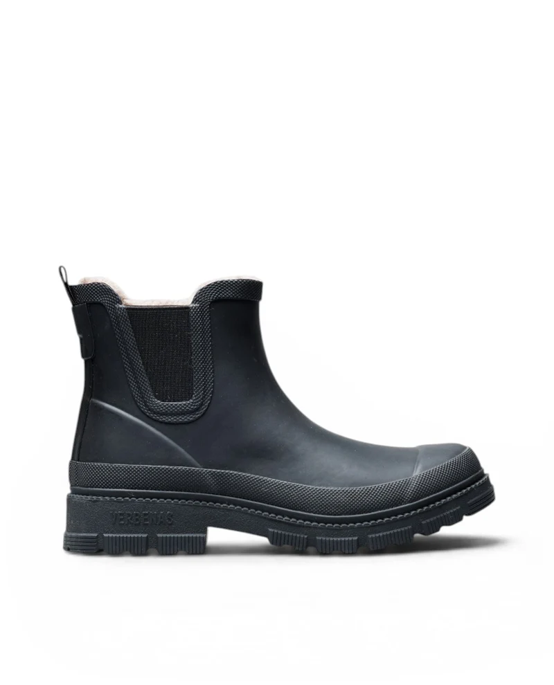 Bota de Agua Lua Fur Smooth Black/Black