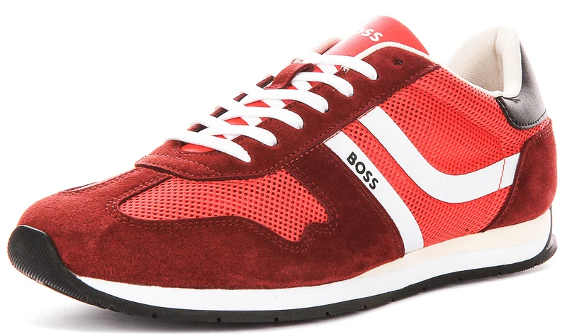 Boss Levon Runner Memi In Red For Men Sneaker