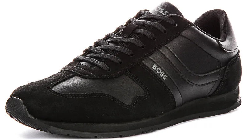 Boss Levon Runner In All Black For Men Sneaker