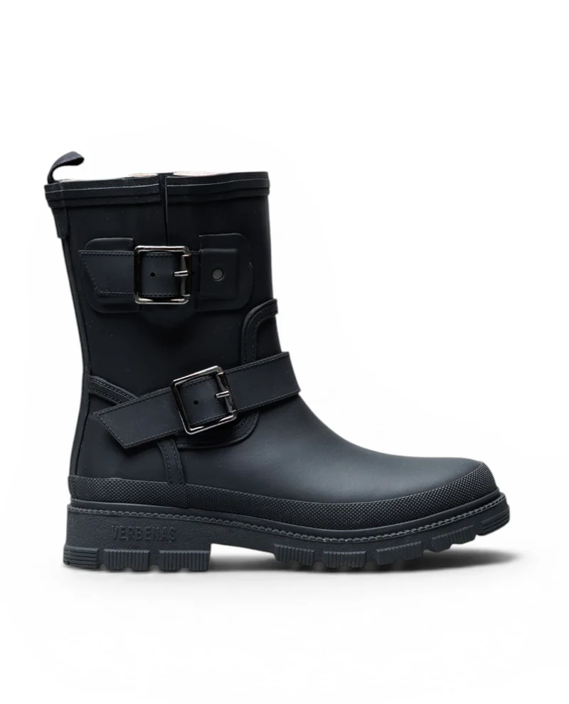 Bota de Agua Lucia Fur Smooth Black/Black