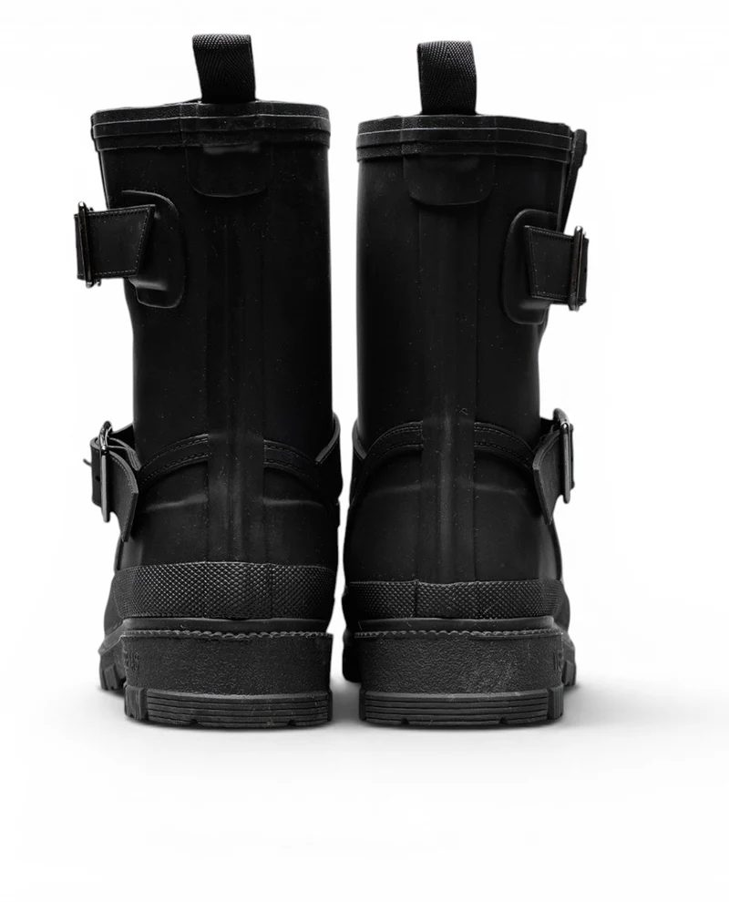 Bota de Agua Lucia Fur Smooth Black/Black
