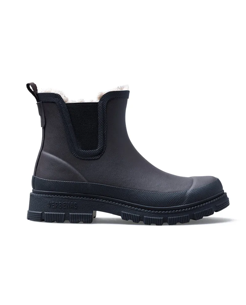 Bota de Agua Lua Fur Smooth Brown/Black