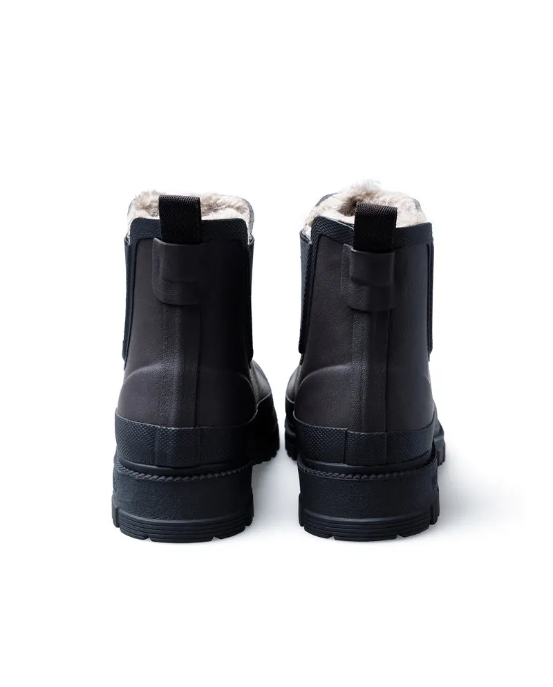Bota de Agua Lua Fur Smooth Brown/Black