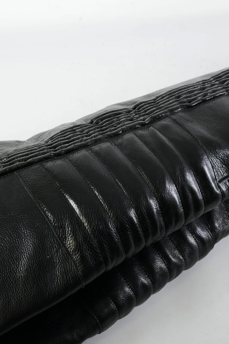 Overknees Leder schwarz