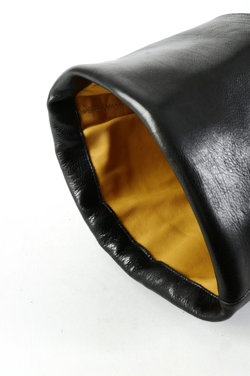 Overknees Leder schwarz