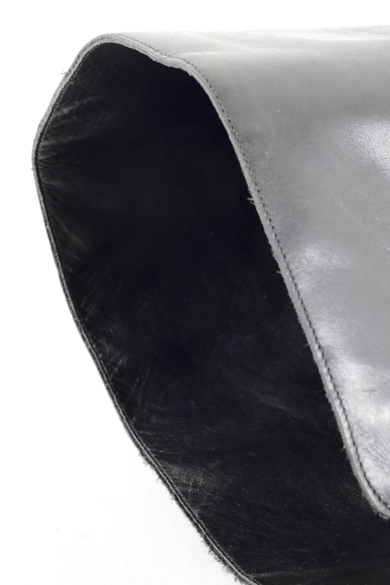 Vintage-Stiefel Leder schwarz