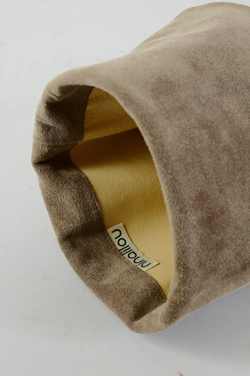 Hohe Stiefel Wildleder camel