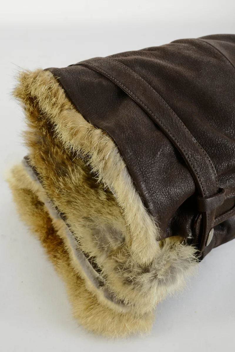 Hohe Stiefel Leder dunkelbraun
