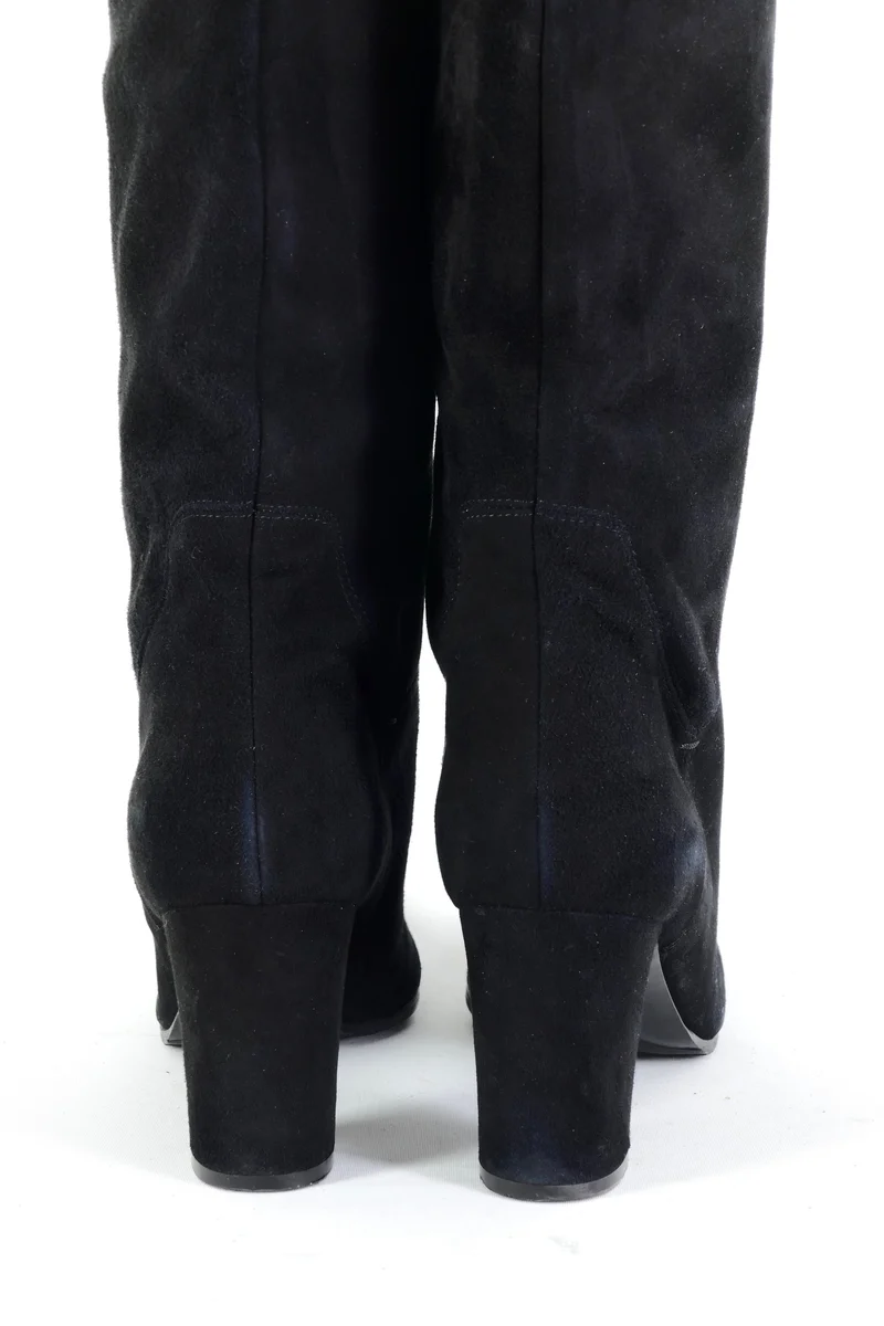 Hohe Stiefel Wildleder schwarz