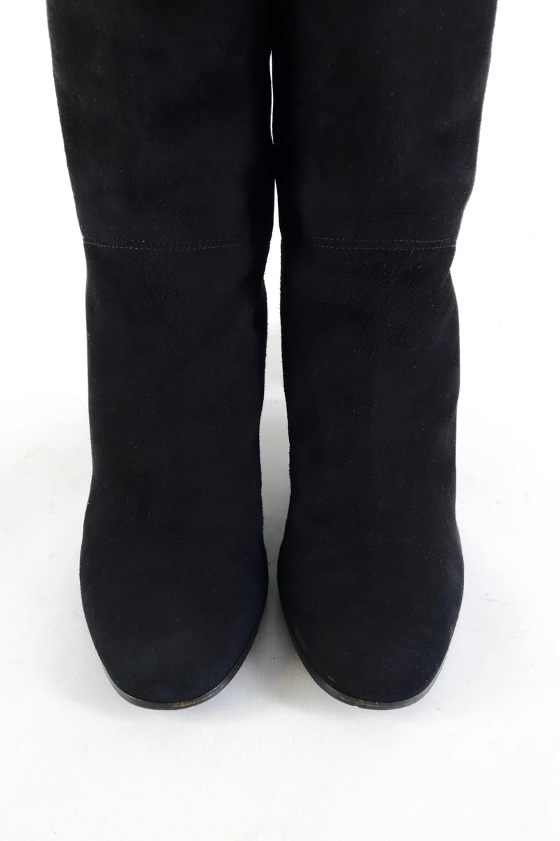 Hohe Stiefel Wildleder schwarz
