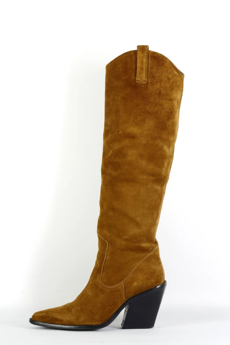 Stiefel Wildleder cognac