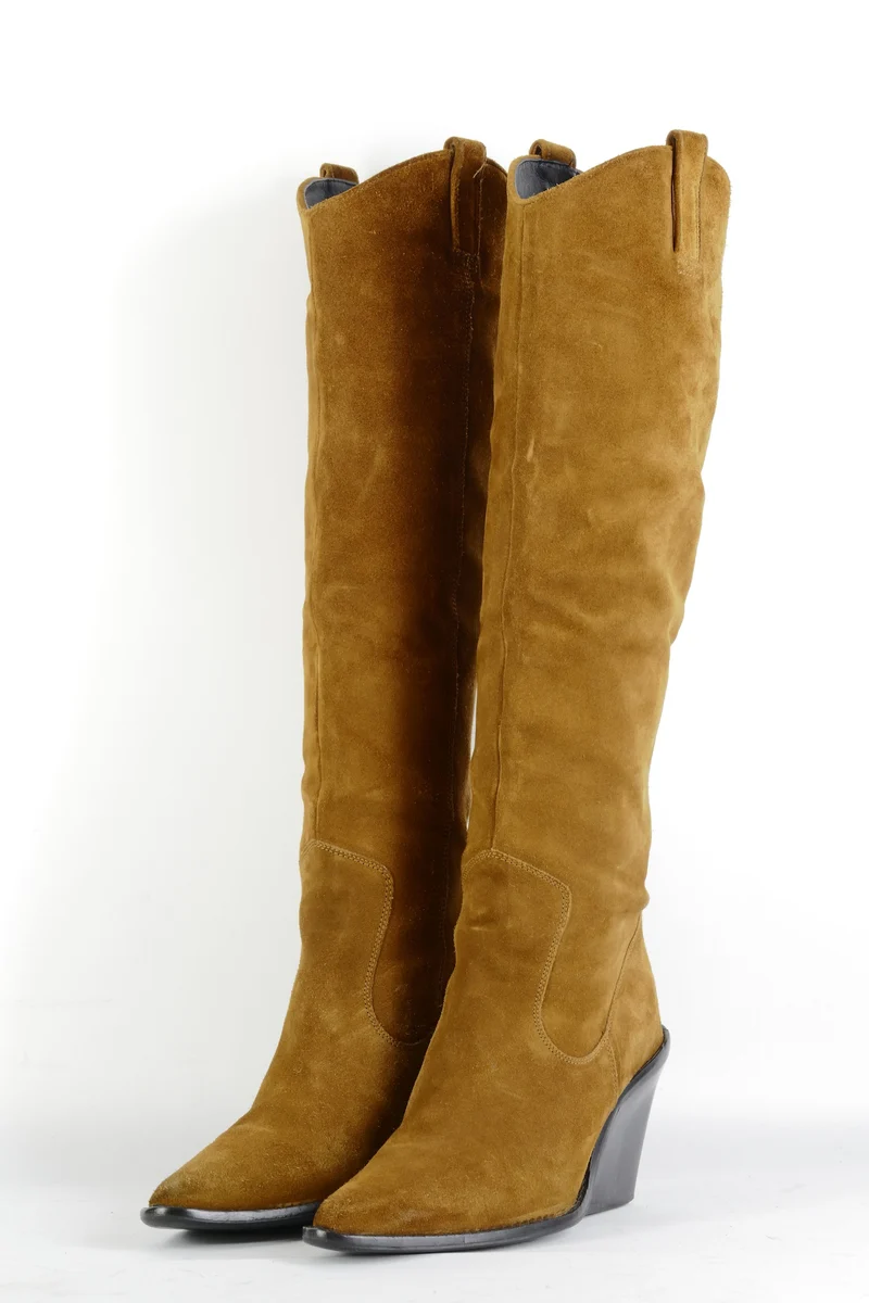 Stiefel Wildleder cognac