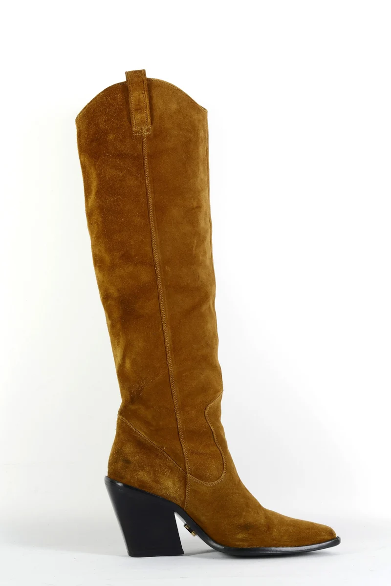 Stiefel Wildleder cognac