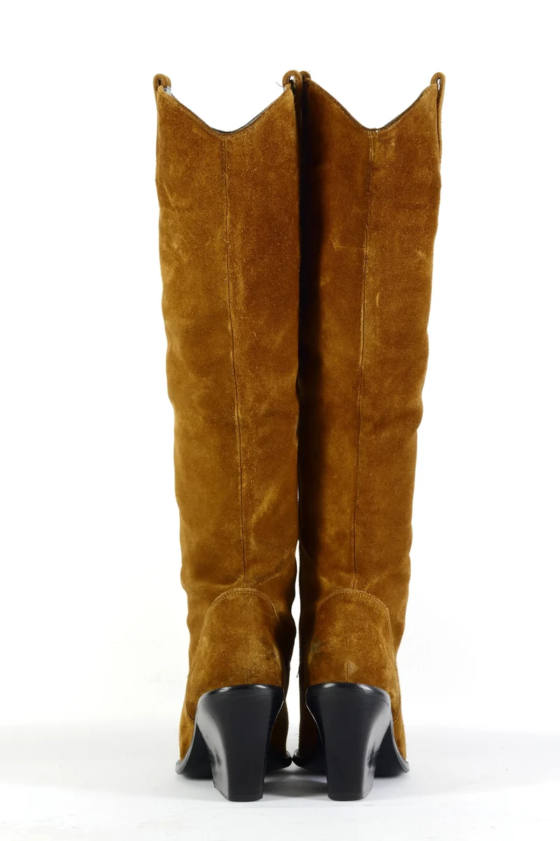 Stiefel Wildleder cognac