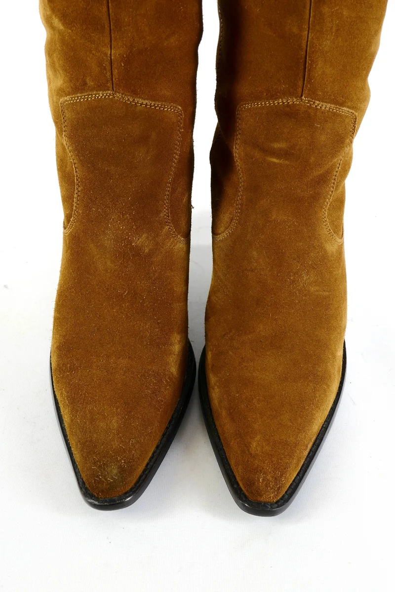 Stiefel Wildleder cognac