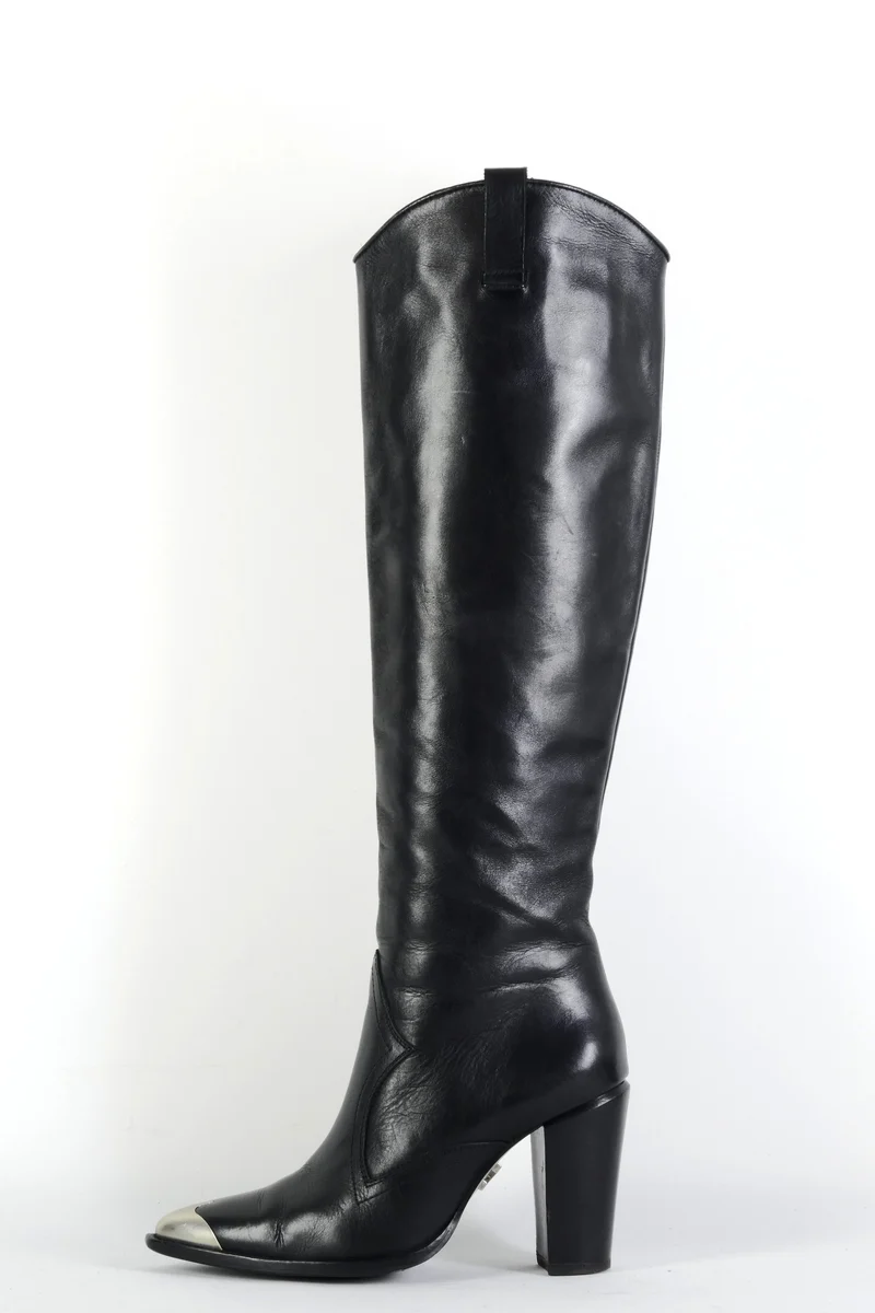 Stiefel Leder schwarz