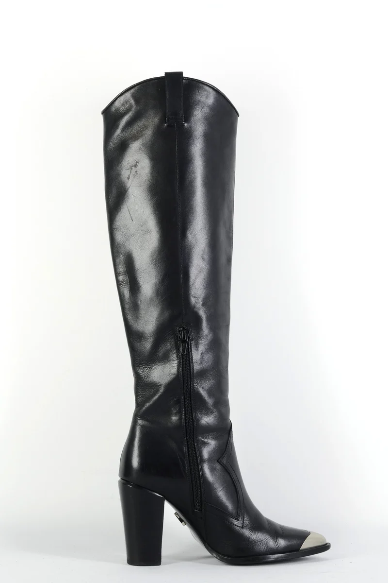 Stiefel Leder schwarz