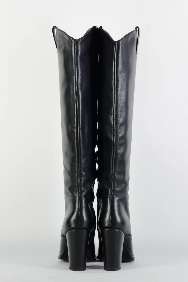 Stiefel Leder schwarz