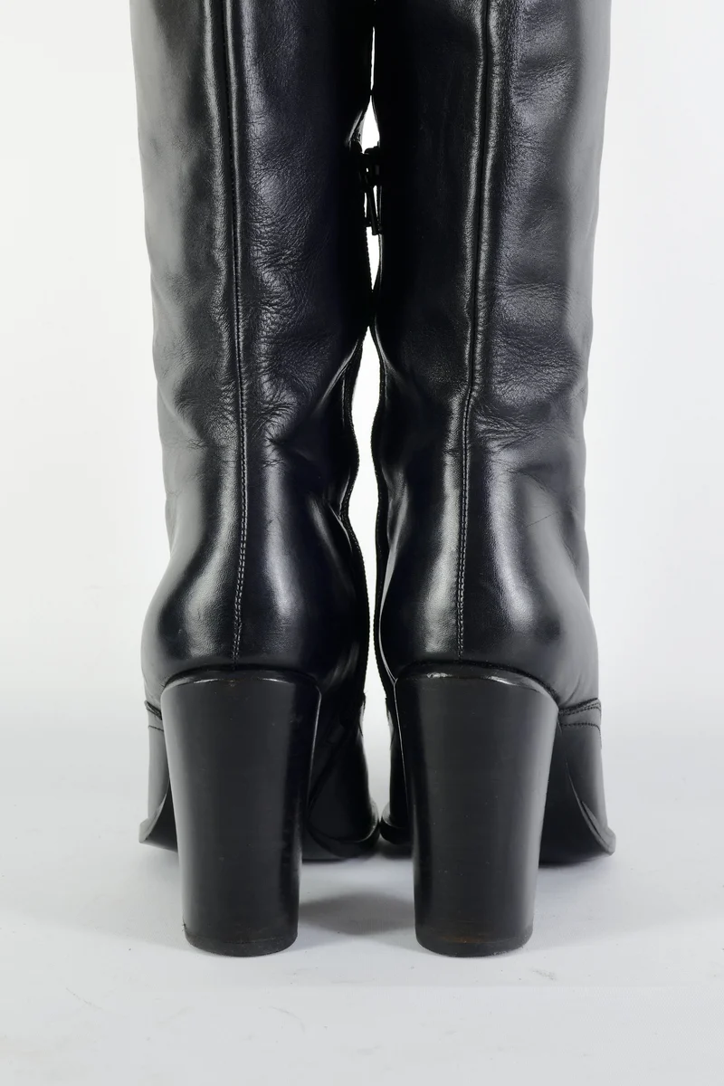 Stiefel Leder schwarz