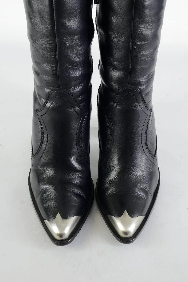 Stiefel Leder schwarz