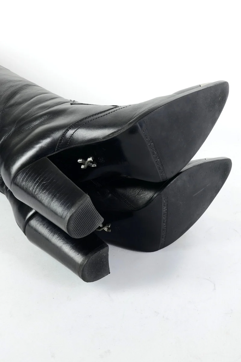Stiefel Leder schwarz