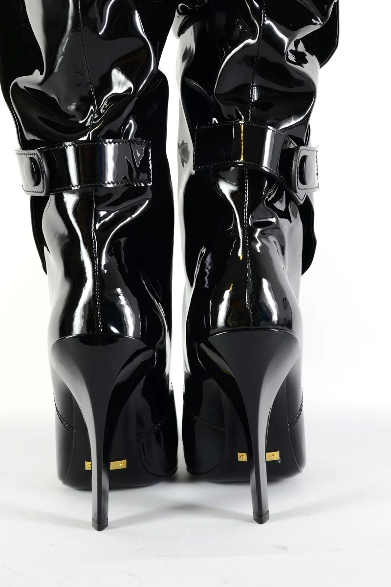 Hohe Stiefel Leder schwarz