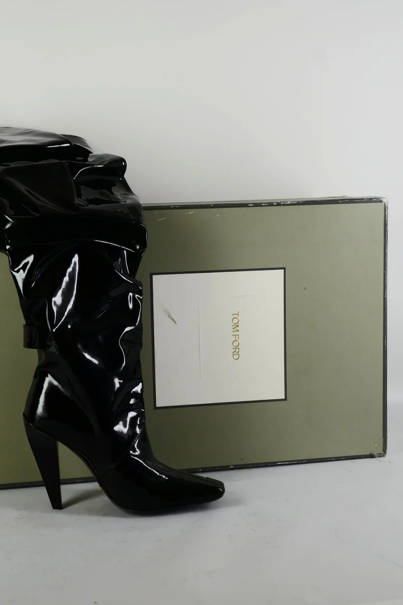 Hohe Stiefel Leder schwarz