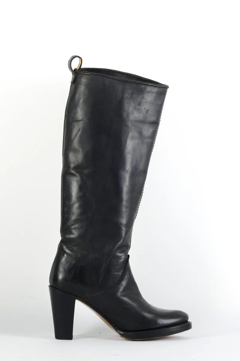 Stiefel Leder schwarz