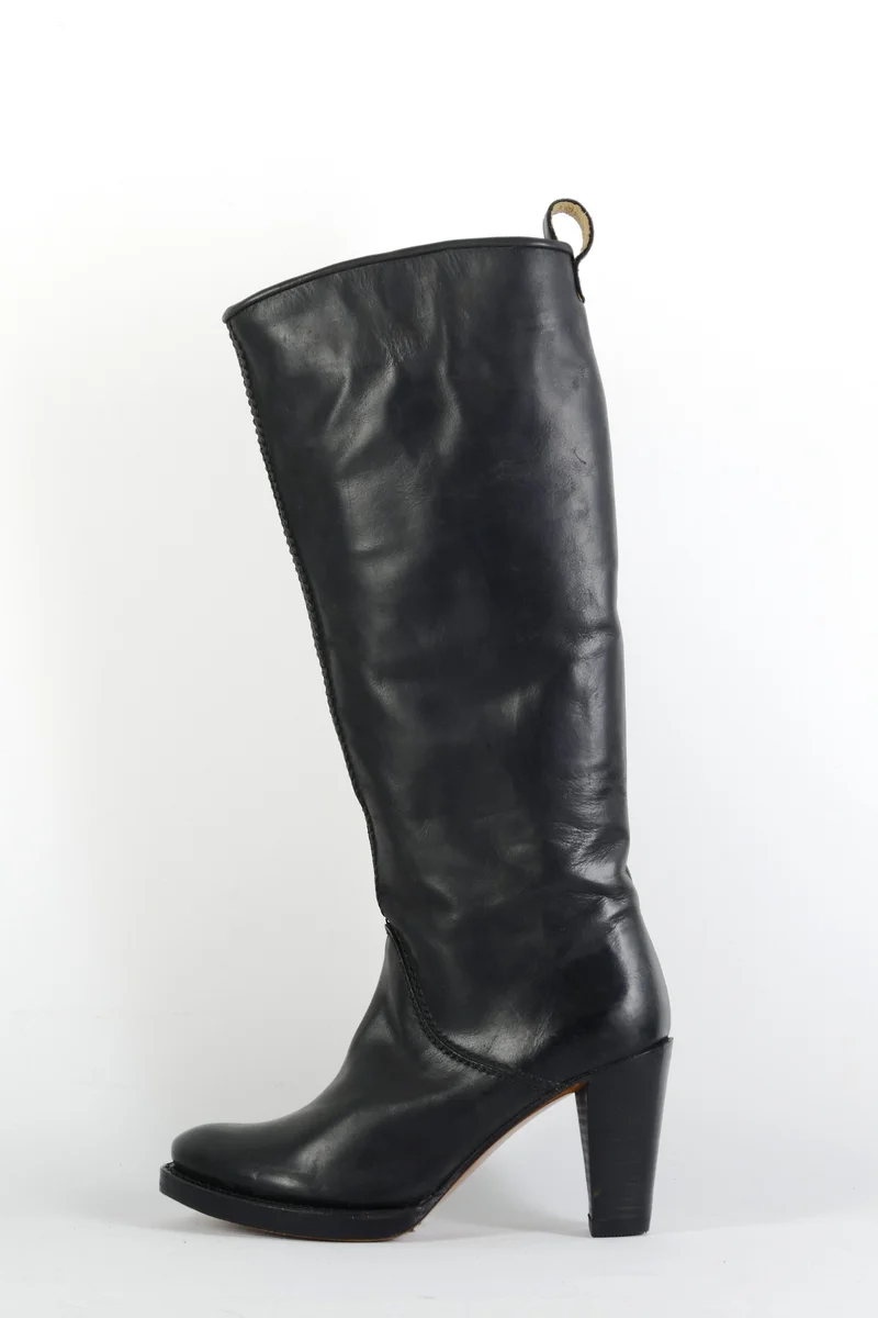 Stiefel Leder schwarz