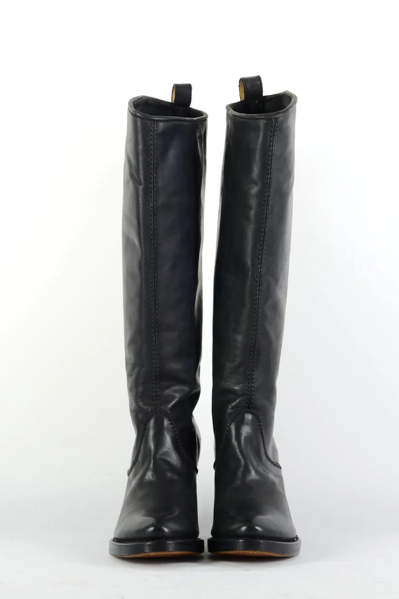 Stiefel Leder schwarz